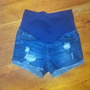 Pink Blush maternity shorts